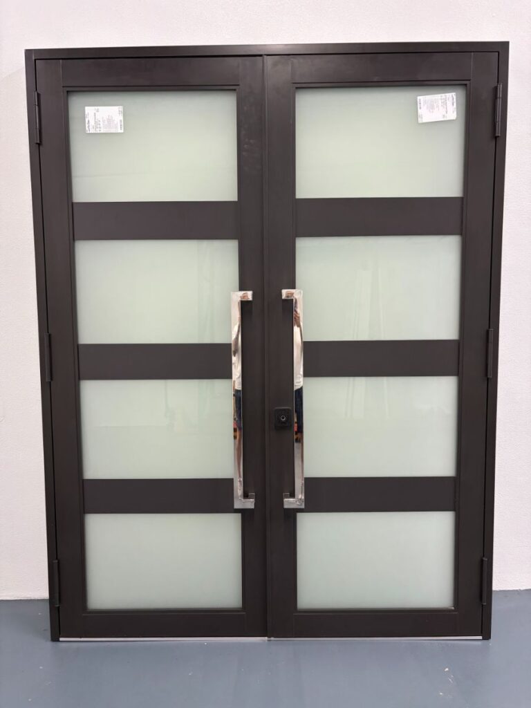 high-end double french exterior impact door